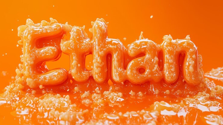 Foto orange slime tarjeta postal con nombre personalizado perfecta para la decoración