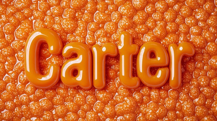 Foto orange slime tarjeta postal con nombre personalizado perfecta para la decoración