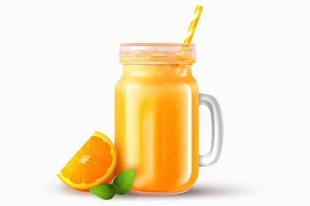 Orange-Smoothie oder Fruchtsaft-Vitamingetränk