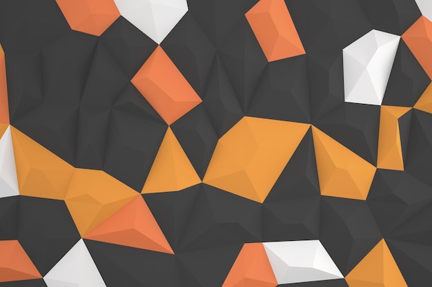 Orangefarbener Hintergrund mit Polygonen