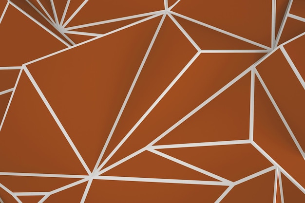 Orangefarbener Hintergrund mit Polygonen