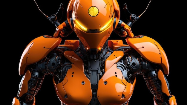 orangefarbener Roboter