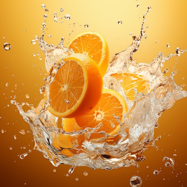 orangefarbener spritzender Hintergrund