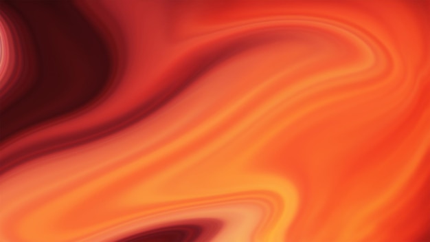 Orangefarbener und roter Hintergrund mit flüssiger Textur