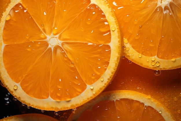 Orangen mit Wassertropfen darauf, einer davon ist orange.