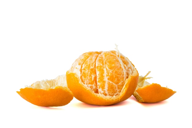 Orangenfrucht abgezogen