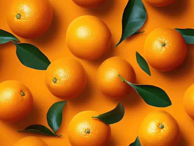 Orangenhintergrund als nahtlose generative Kachel-KI