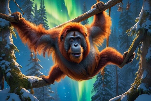 El orangután arbóreo de Aurora