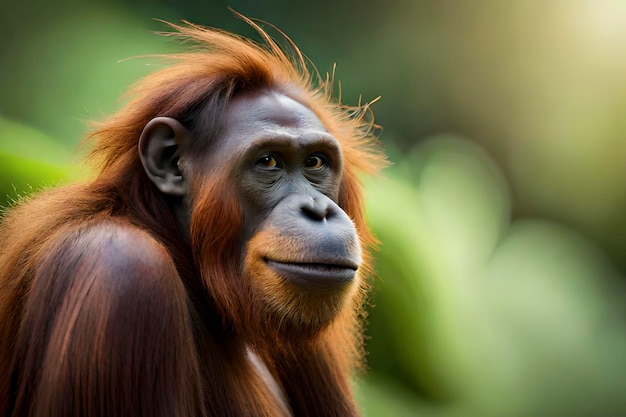 El orangután está bajo la especie en peligro de extinción