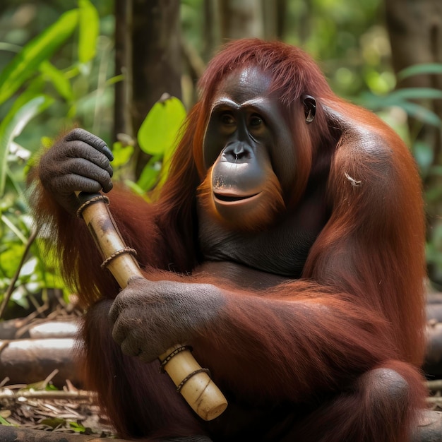 Orangután en la jungla