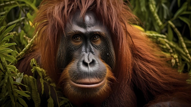 El orangután en la naturaleza