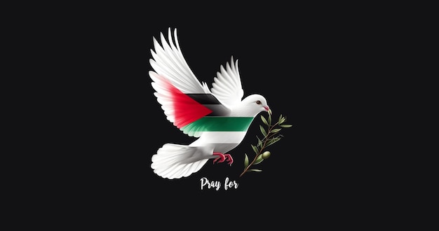 Orar por Palestina paloma de la paz