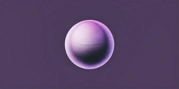 Orbes 3D y objetos geométricos para proyectos artísticos púrpuras