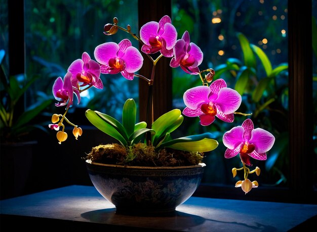 Foto orchidee in einer vase