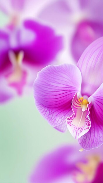 Orchideengeflüster verwischen den abstrakten Hintergrund in ätherischen Orchideentönen