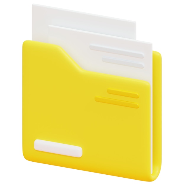 ordner 3d-render-symbol-illustration