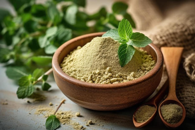 Oregano-Pulver auf der Küchenprofi-Werbe-Food-Fotografie