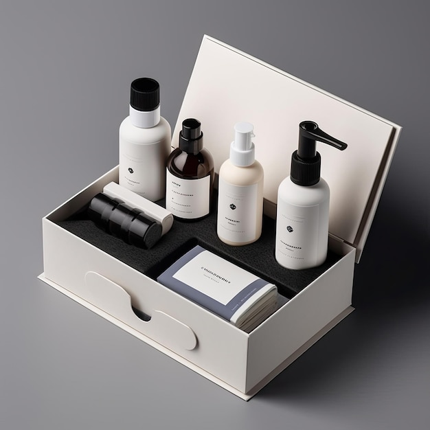 Organic skincare marca de design minimalista luxuoso