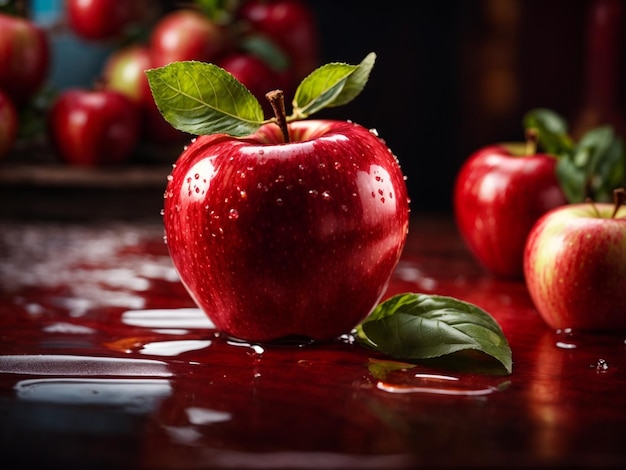 Organischer roter Apfel