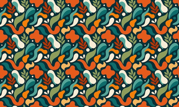 Organisches Design Nahtloses Muster Hintergrundtapeten