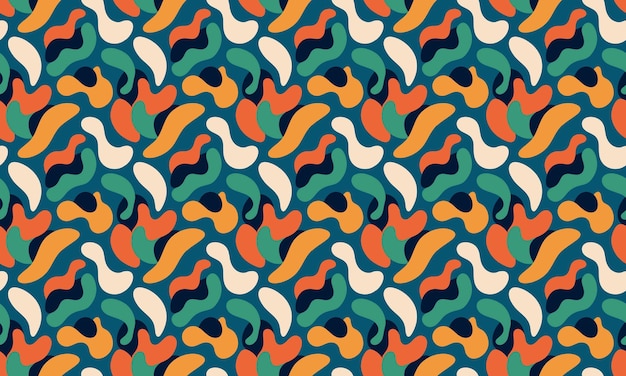 Organisches Design Nahtloses Muster Hintergrundtapeten