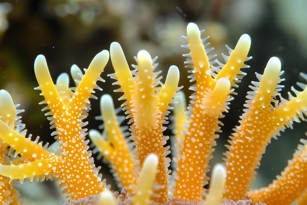 Foto un organismo cibernético superado por nanomáquinas parecidas a cordyceps