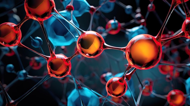 Organização molecular de rede cristalina estrutura ordenada matriz cristalina arranjo atômico Gerado por IA