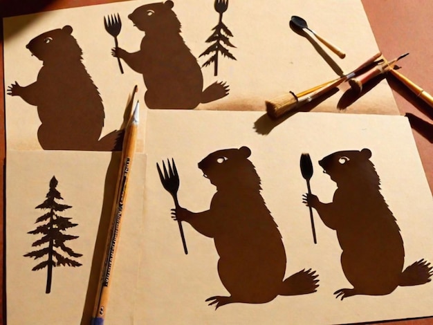 Organize uma atividade criativa onde os participantes façam arte de sombras com base na sombra da marmota. Isso pode incluir desenhar, pintar ou até mesmo criar marionetes de sombras.