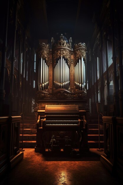 un órgano de la iglesia en una catedral