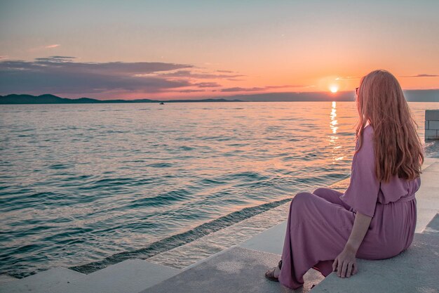 Foto el órgano del mar en zadar