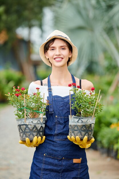 Orgulloso especialista en jardinería