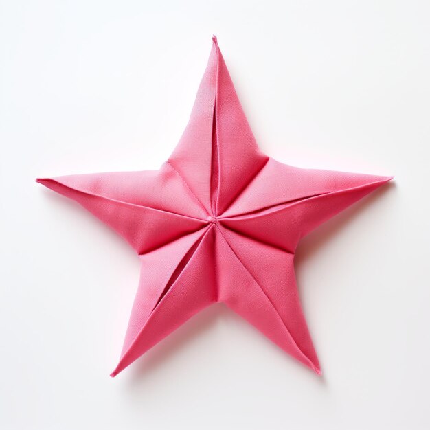 Origami estrela rosa Sailor Moon inspirado em arte viscosa