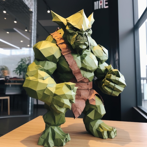 origami papel orc