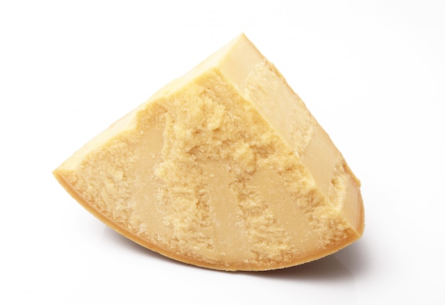 Original queso parmesano italiano en blanco