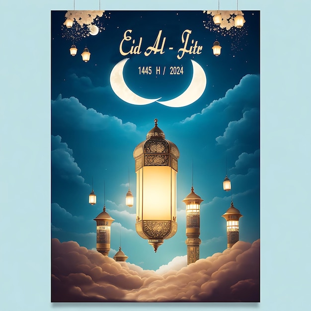 Original traditionelle verzierte orientalische Laterne mit schönem Bokeh von Feiertagslampen und Moschee in Ba