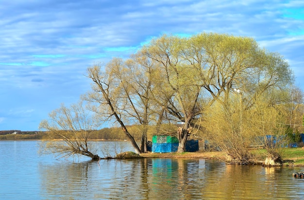 La orilla del lago Pleshcheyev