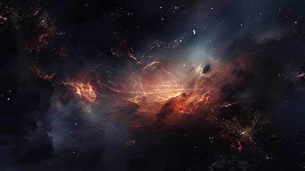 Orion-Nebelkunst Abstrakte Weltraumfelsen.