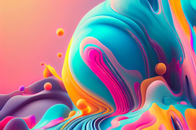 Ornamento abstracto 3d ilustración como fondo de pantalla