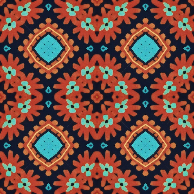 Ornamento boho étnico Padrão sem costura Motivo tribal