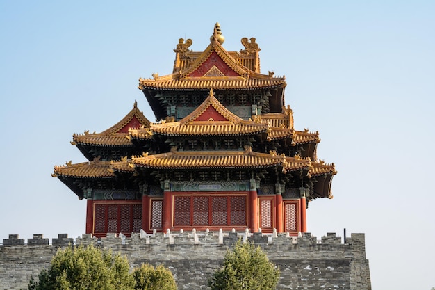 Ornamento de madeira A Cidade Proibida História da civilização Pequim China