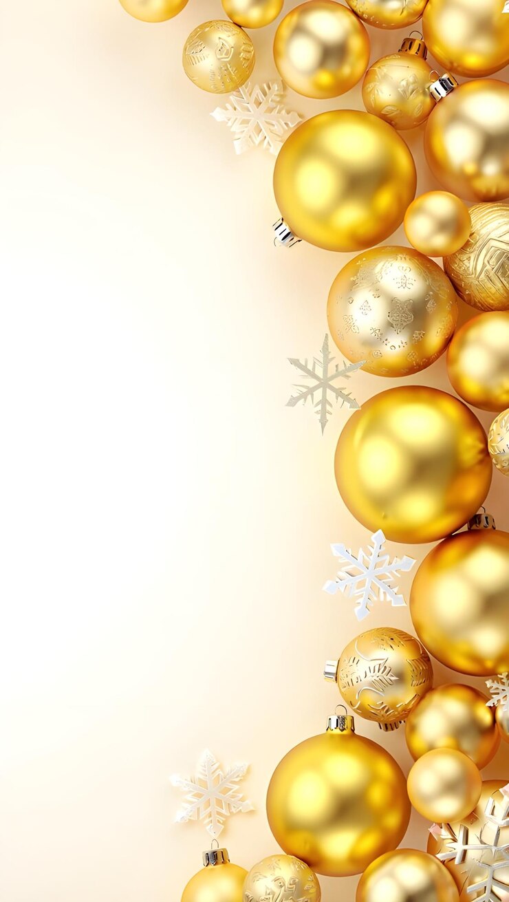 Foto ornamento de natal de ouro elegante