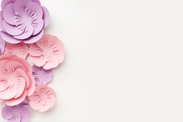 Ornamento de papel bonito com cópia-espaço
