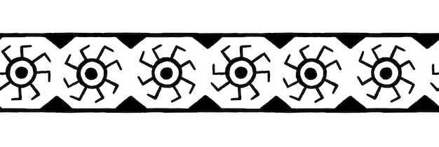 Ornamento de repetição étnica Padrão sem emenda isolado em um fundo branco