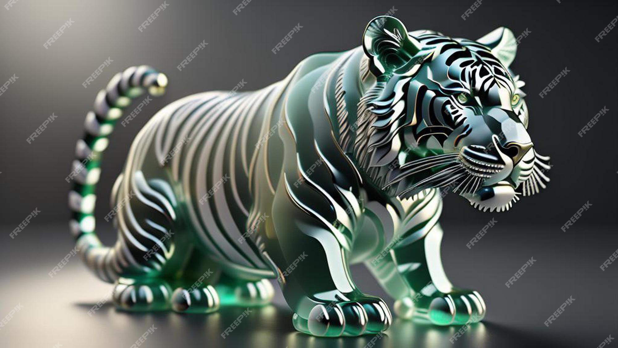 Projeto de Decoração 3D de parede Cabeça de Tigre