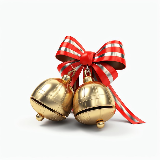 Ornamento decorativo de Navidad con campanas doradas de Navidad o campanas de Jingle Decoración de Navidad