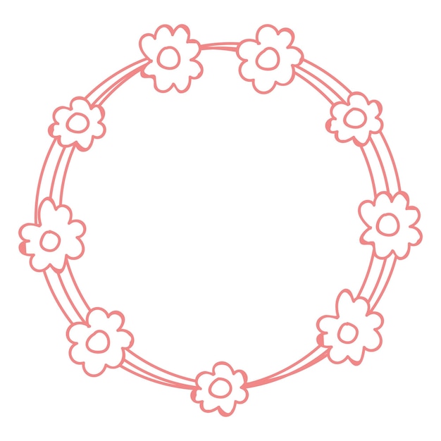 Ornamento floral marco png fondo transparente