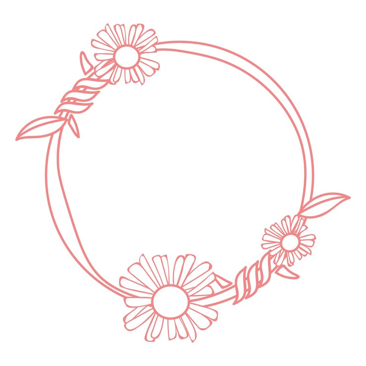 Foto ornamento floral moldura png fundo transparente