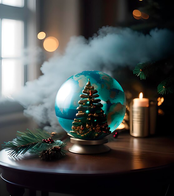 Ornamento de globo del árbol de Navidad