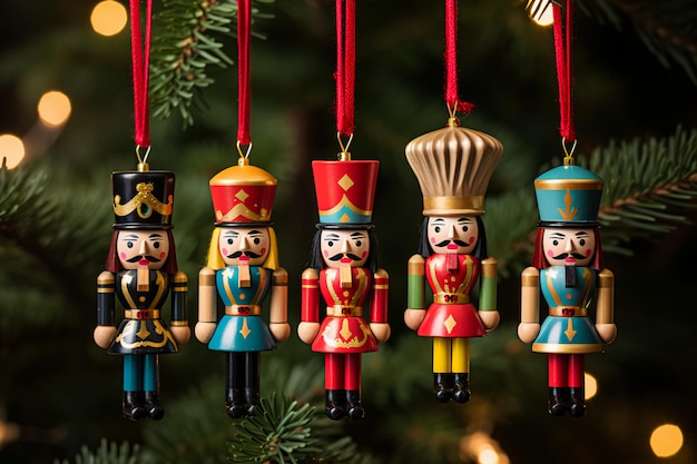 Ornamentos bonitos e criativos de árvores de Natal