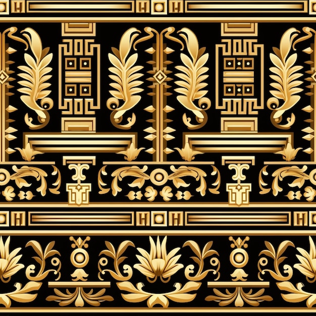 Ornamentos de ouro estilo antigo